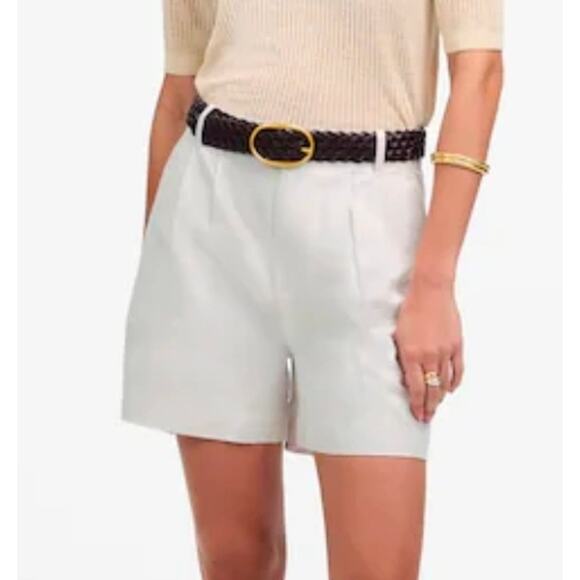 Madewell Pants - Madewell The Drapey Twill Pleated Short Size 10 NWT